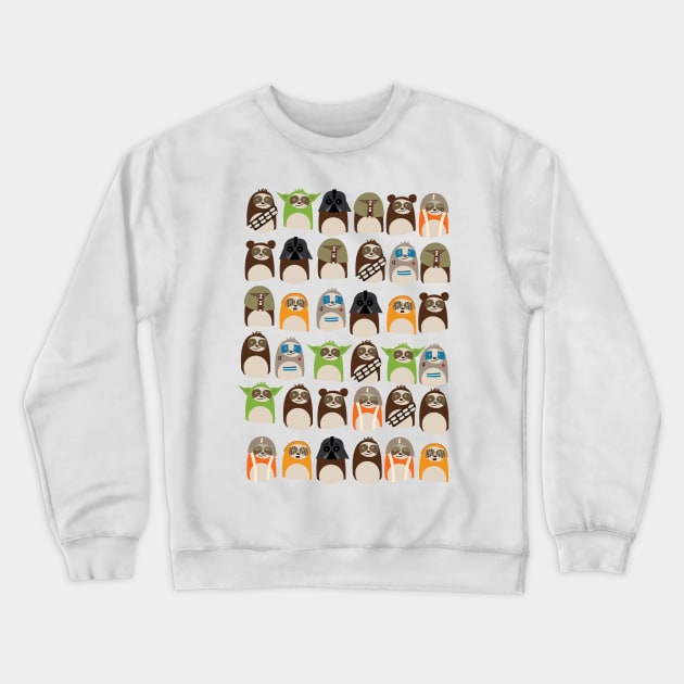 Sci-Fi Sloths Crewneck Sweatshirt by nickemporium1